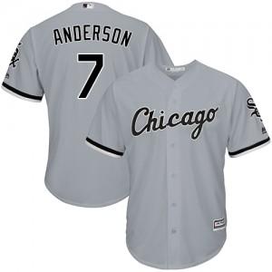 Youth Chicago White Sox Tim Anderson Cool Base Replica Jersey Grey