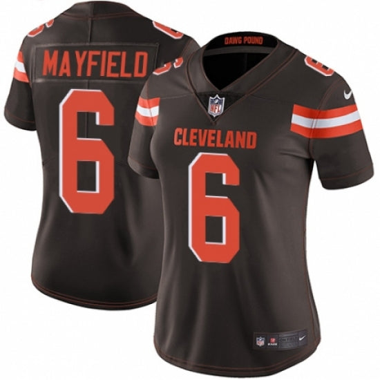 Women's Cleveland Browns Baker Mayfield Limited Player Jersey Brown