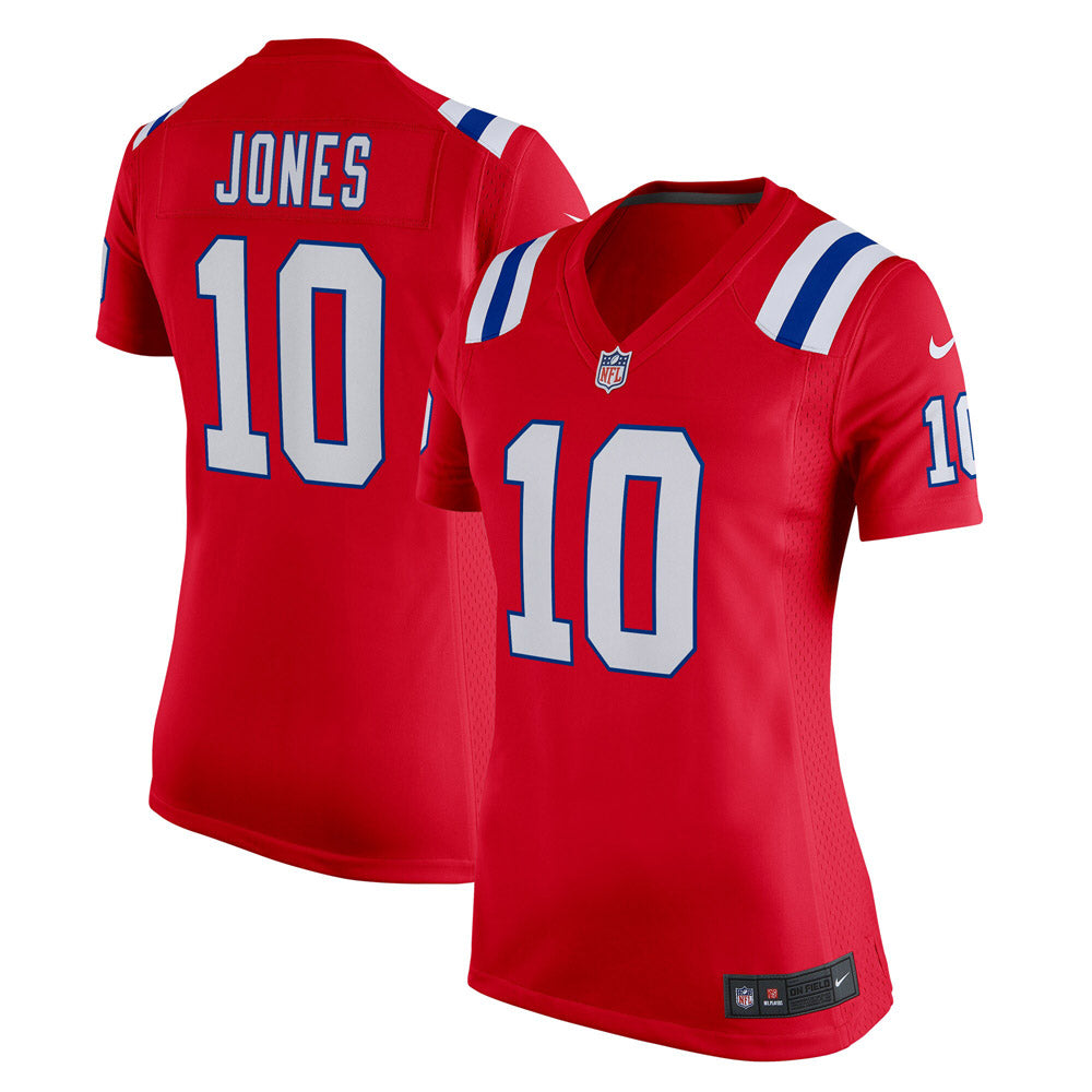 Women's New England Patriots Mac Jones Game Alternate Jersey Red